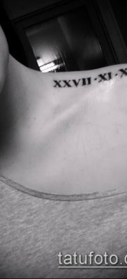 fotó tetoválás római számok (érték) - példa rajz - 112