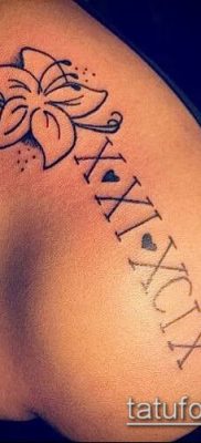 fotó tetoválás római számok (érték) - példa rajz - 106