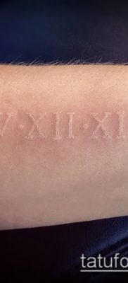 fotó tetoválás római számok (érték) - példa rajz - 095