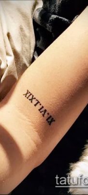 fotó tetoválás római számok (érték) - példa rajz - 094