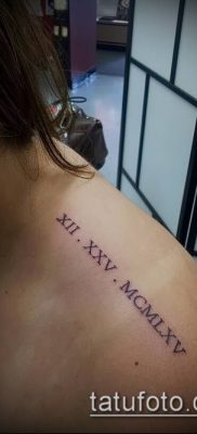 fotó tetoválás római számok (érték) - példa rajz - 087