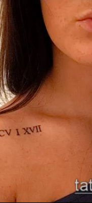 fotó tetoválás római számok (érték) - példa rajz - 083