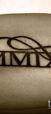 fotó tetoválás római számok (érték) - példa rajz - 082