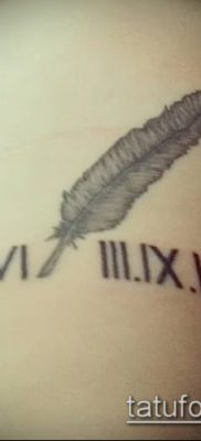 fotó tetoválás római számok (érték) - példa rajz - 081