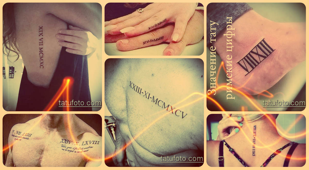 A római szám tetoválás jelentése - példák a fotó kész menő tetoválásaira - rajzok