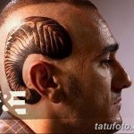 fotó egy szarv tetoválásról, dátum: 2018.04.24. №038 - tetováló kürt -