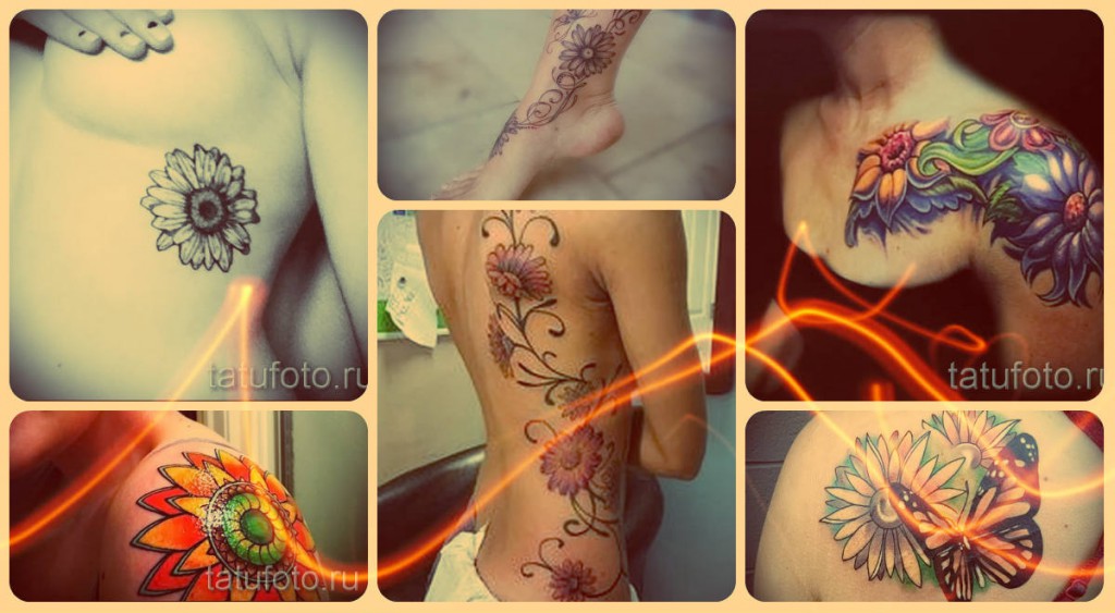 Mit jelent a kamilla a tetoválásban - példák a fotón