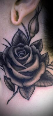 fekete rózsa tetoválás lánynak 2020.02.04. №062 -rózsa tetoválás lánynak -