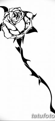 Fotó rózsatetoválásról tövisekkel 2019.06.26. №044 - tüskés rózsás tetoválás -