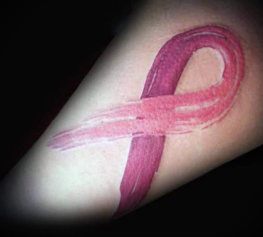 Photo of pink ribbon tattoo 06/20/2021 №203 - tattoo pink ribbon -