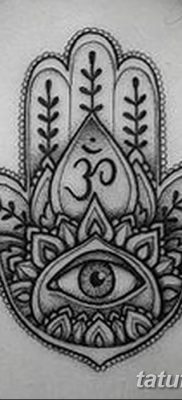 fotó tetoválás Fatima keze, 2018.04.24. №002 - tetoválás Fatima keze (hamsa) -