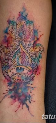 fotó tetoválás Fatima keze, 2018.04.24., №007 - tetoválás Fatima keze (hamsa) -