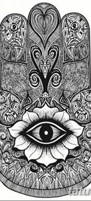 fotó tetoválás Fatima keze 2018.04.24. №008 - tetoválás Fatima keze (hamsa) -