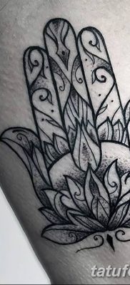 fotó tetoválás Fatima keze, 2018.04.24. №011 - tetoválás Fatima keze (hamsa) -