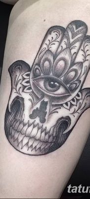 fotó tetoválás Fatima keze, 2018.04.24. №016 - tetoválás Fatima keze (hamsa) -