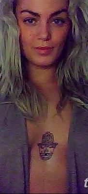 fotó tetoválás Fatima keze, 2018.04.24. №024 - tetoválás Fatima keze (hamsa) -