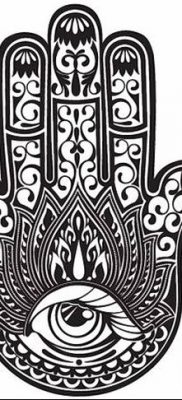 fotó tetoválás Fatima keze, 2018.04.24. №033 - tetoválás Fatima keze (hamsa) -