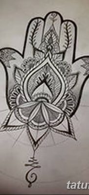 fotó tetoválás Fatima keze, 2018.04.24. №035 - tetoválás Fatima keze (hamsa) -