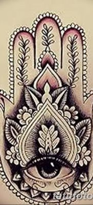 fotó tetoválás Fatima keze, 2018.04.24. №038 - tetoválás Fatima keze (hamsa) -