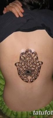 fotó tetoválás Fatima keze, 2018.04.24. №039 - tetoválás Fatima keze (hamsa) -