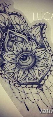 fotó tetoválás Fatima keze, 2018.04.24. №049 - tetoválás Fatima keze (hamsa) -