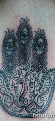 fotó tetoválás Fatima keze, 2018.04.24. №050 - tetoválás Fatima keze (hamsa) -