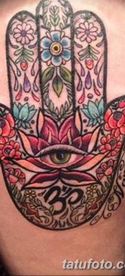 fotó a tetoválásról Fatima keze 2018.04.24. №052 - tetoválás Fatima keze (hamsa) -