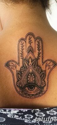 fotó tetoválás Fatima keze, 2018.04.24. №053 - tetoválás Fatima keze (hamsa) -