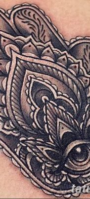 fotó tetoválás Fatima keze, 2018.04.24. №056 - tetoválás Fatima keze (hamsa) -