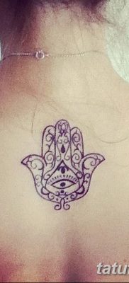 fotó tetoválás Fatima keze, 2018.04.24. №065 - tetoválás Fatima keze (hamsa) -