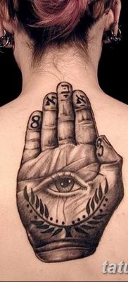 fotó tetoválás Fatima keze, 2018.04.24. №069 - tetoválás Fatima keze (hamsa) -