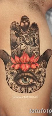 fotó tetoválás Fatima keze, 2018.04.24. №070 - tetoválás Fatima keze (hamsa) -