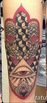 fotó tetoválás Fatima keze, 2018.04.24. №074 - tetoválás Fatima keze (hamsa) -