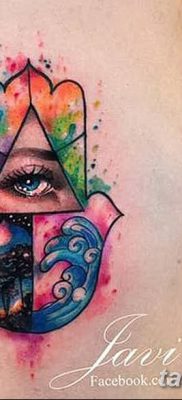 fotó tetoválás Fatima keze 2018.04.24. №078 - tetoválás Fatima keze (hamsa) -