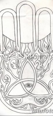 fotó tetoválás Fatima keze, 2018.04.24. №079 - tetoválás Fatima keze (hamsa) -