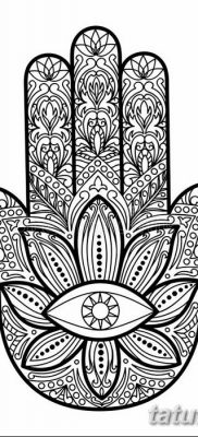 fotó tetoválás Fatima keze, 2018.04.24. №080 - tetoválás Fatima keze (hamsa) -