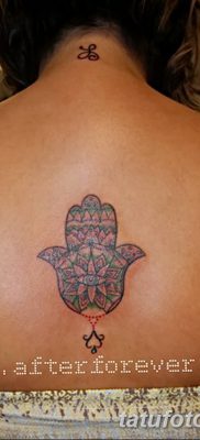 fotó tetoválás Fatima keze, 2018.04.24. №081 - tetoválás Fatima keze (hamsa) -