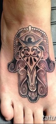 fotó tetoválás Fatima keze 2018.04.24. №089 - tetoválás Fatima keze (hamsa) -