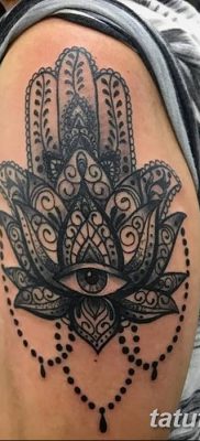 fotó tetoválás Fatima keze, 2018.04.24. №090 - tetoválás Fatima keze (hamsa) -