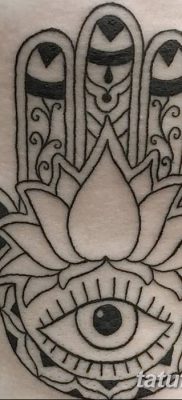 fotó tetoválás Fatima keze, 2018.04.24. №091 - tetoválás Fatima keze (hamsa) -