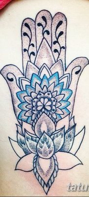 fotó tetoválás Fatima keze, 2018.04.24. №092 - tetoválás Fatima keze (hamsa) -