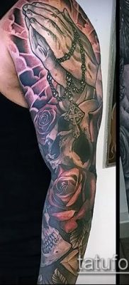 صورة وشم أيدي الصلاة - 12062017 - مثال - 124 وشم أيدي صلاة