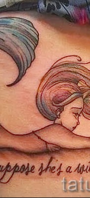 وشم حورية البحر - صورة للوشم النهائي من 10012016 43