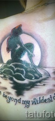 وشم حورية البحر - صورة للوشم النهائي من 1001201636