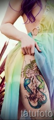 وشم حورية البحر - صورة للوشم النهائي من 10012016 9