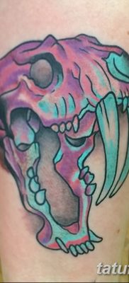 fotó kardfogú tigris tetoválásról, kelt 2017.07.25., №026-Tetovált kardfogú tigris