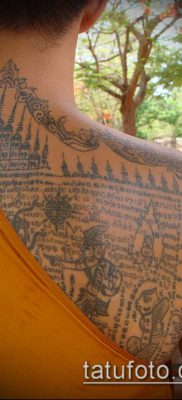 татуировка sak yant # 475 - изключителна версия на модела, която може лесно да се използва за обработка и прилагане като татуировка sak yant tibet