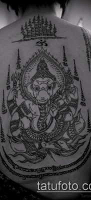 татуировка sak yant No. 950 - готина версия на модела, която може да се използва добре за обработка и нанасяне като татуировка sak yant като Джоли