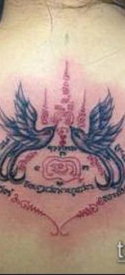 татуировка sak yant № 500 - интересна версия на модела, която може да се използва добре за промяна и прилагане като татуировка sak yant с масло