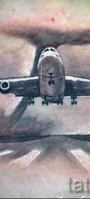 Repülőgépes tetoválás fényképe egy repülővel készült tetoválás jelentéséről szóló cikkhez - tatufoto.ru - 58